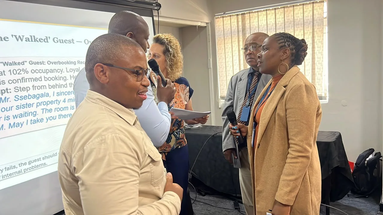 Facilitation and peer exchange during the Zimbabwe programme.